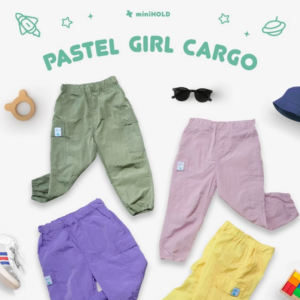 Celana Cargo Panjang Anak Perempuan | Girl Cargo Pants Casual Premium