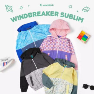 Jaket Windbreaker Anak Crinkle Full Print | Active Outdoor Collection