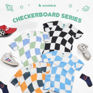 Kaos Anak Checkerboard Full Print Cotton Combed 30s | Casual Kids Collection