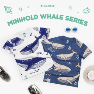 Kaos Anak Whale Graphic Cotton Combed 30s | Everyday Kids Collection
