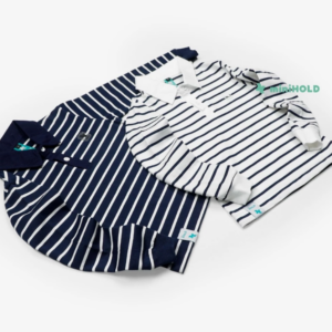Kaos Kerah Lengan Panjang Anak Stripe Cotton Combed 30s | Smart Casual Collection