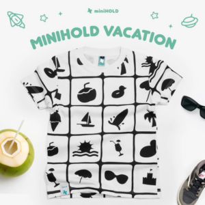 Kaos Anak Vacation Full Print Depan